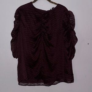 Express Deep Burgundy Blouse